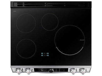 Samsung 6.3 cf Induction Slide-In w/ Flex Duo™, Smart Dial & Air Fry - NE63T8951SS-KT