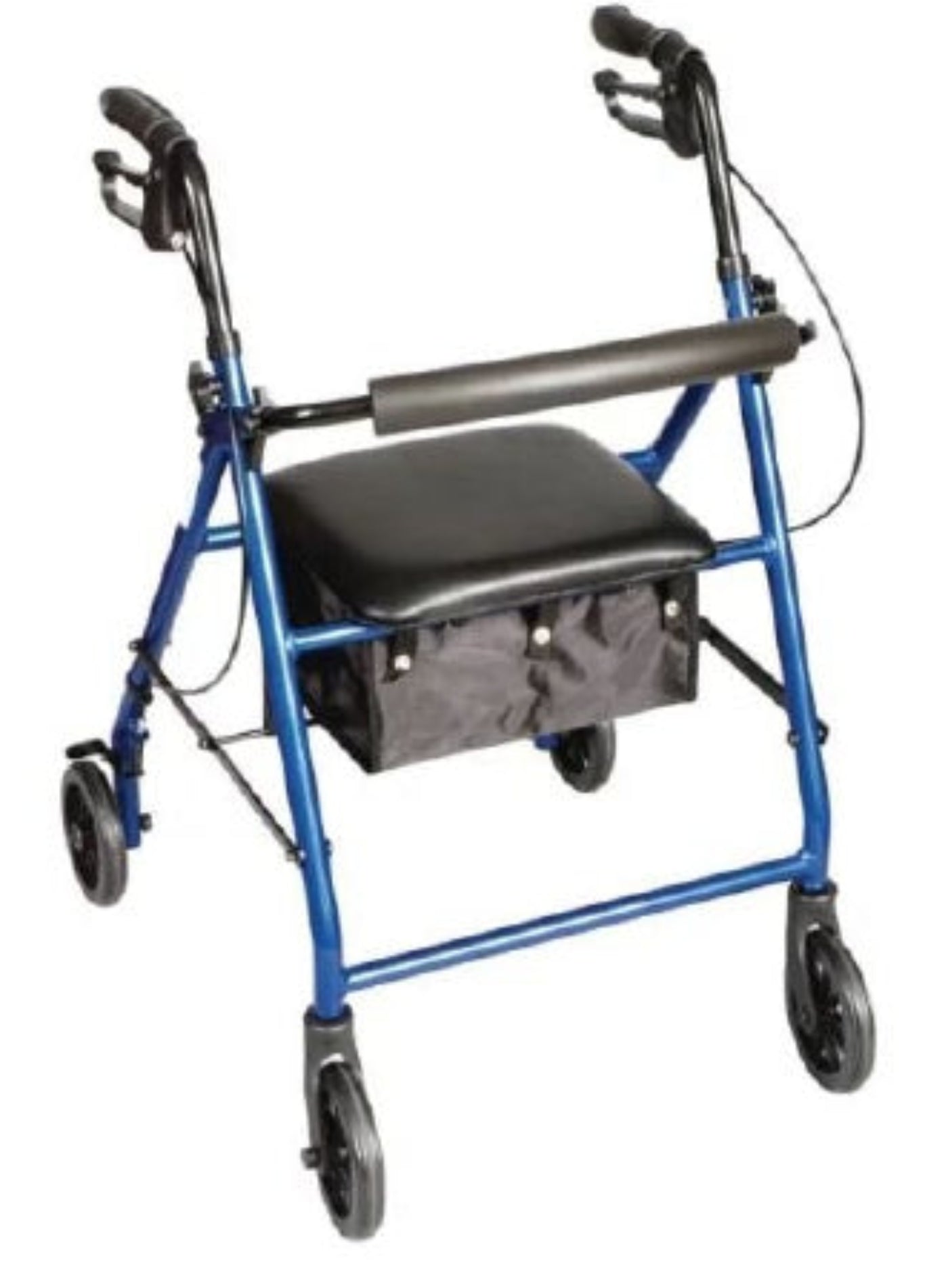 Patterson Medical Carex Classics - 4 Wheel Rollator Blue Adjustable Height / Folding Aluminum Frame - 081594639