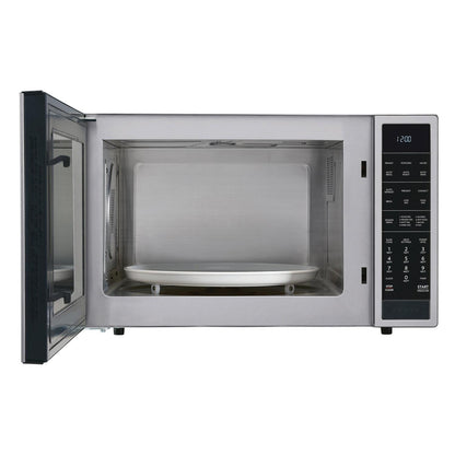SHARP 1.5 cu. ft. 900W Sharp Stainless Steel Carousel Convection + Microwave Oven - SMC1585BS-KT
