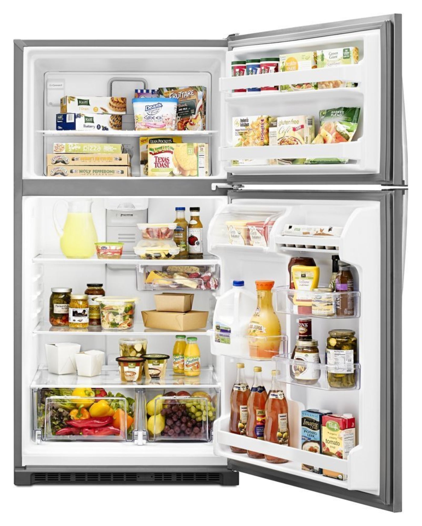 WHIRLPOOL 33-inch Wide Top Freezer Refrigerator - 20 cu. ft. - WRT311FZDM-KT