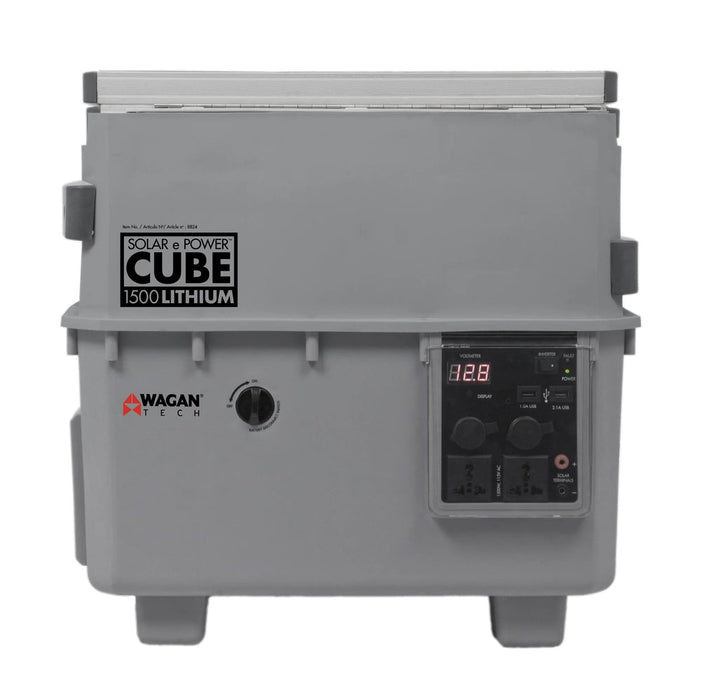 Wagan Solar ePower Cube 1500 Lithium Solar Generator New - 8824