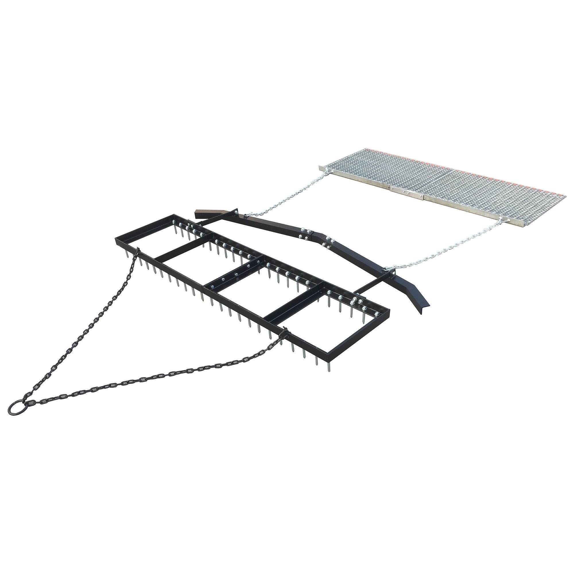 Yard Tuff 6' Spike Drag with Surface Leveling Bar and Drag Mat for ATV/UTVs - 88983