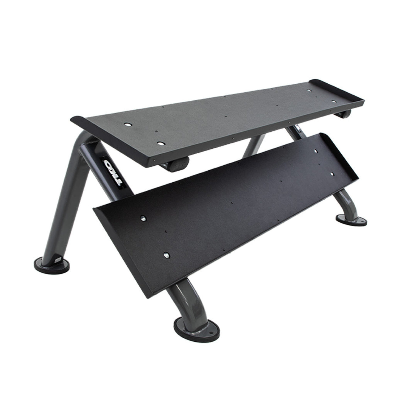 TKO Strength 2-Tier Horizontal Dumbbell Rack - 889HDR