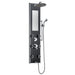 Pulse Showerspas Black Glass Shower Panel - Leilani Showerspa 1022-B