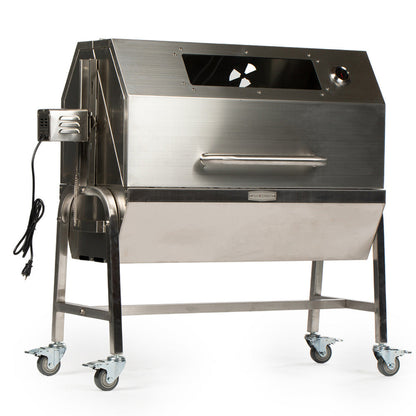 Ash & Ember 13 Watt Stainless Steel Rotisserie Grill with Hood - 899655