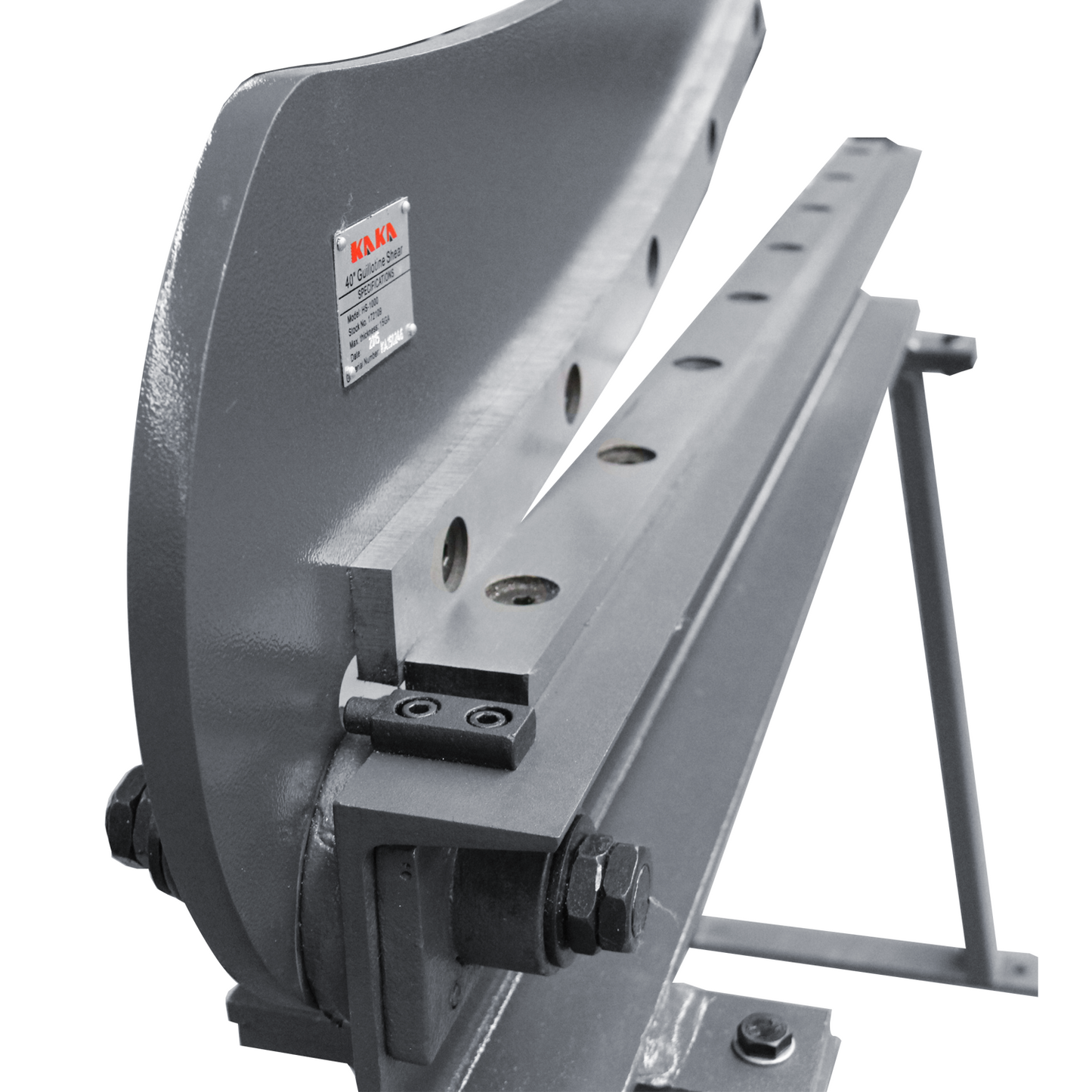 Kaka industrial HS-40 Guillotine Metal Shear, 39 inch Bed Width, 16 Gauge Metal Guillotine Shear with a Stand for Construction Work Sheet Metal Fabrication Plate Cutting Cutter - 172109