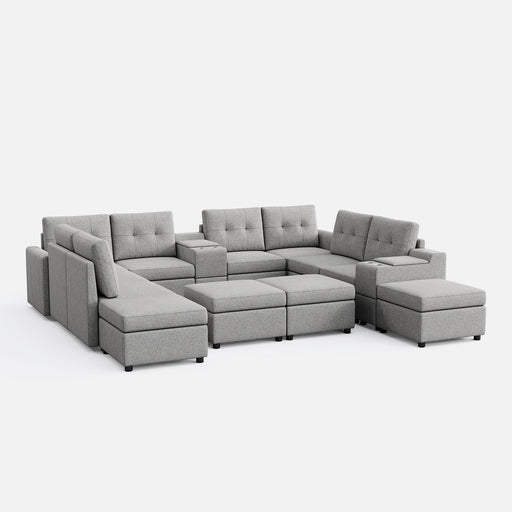 LINSY HOME RUBIK III 8 Seats With 4 Ottomans & 2 Consoles - US-LH-SPF-Sofa-S800-A-84102-0-00