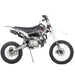 X-PRO Sail 150 Dirt Bike with 4-Speed Manual Transmission, Kick Start, Big 17"/14" Tires - DB-H12-Black