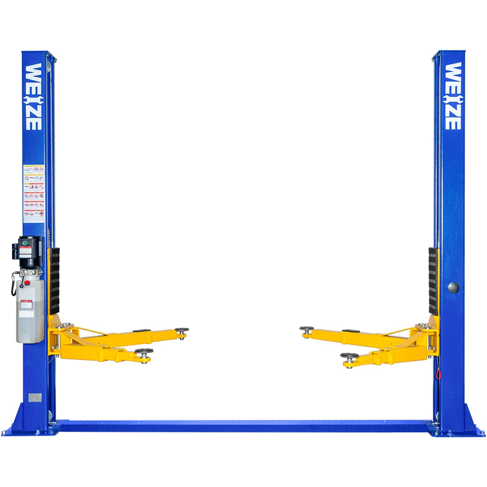 WEIZE 2 Post Automotive Lift, 11000 lbs Capacity with 220V 3HP Motor and Double Point Lock Release - 2,699.99