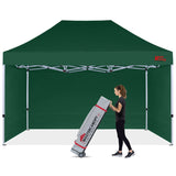 Mastercanopy Commercial Series- 10x10/10x15/10x20 Pop-up Canopy Tent with Sidewalls - B07XFM1KMJ