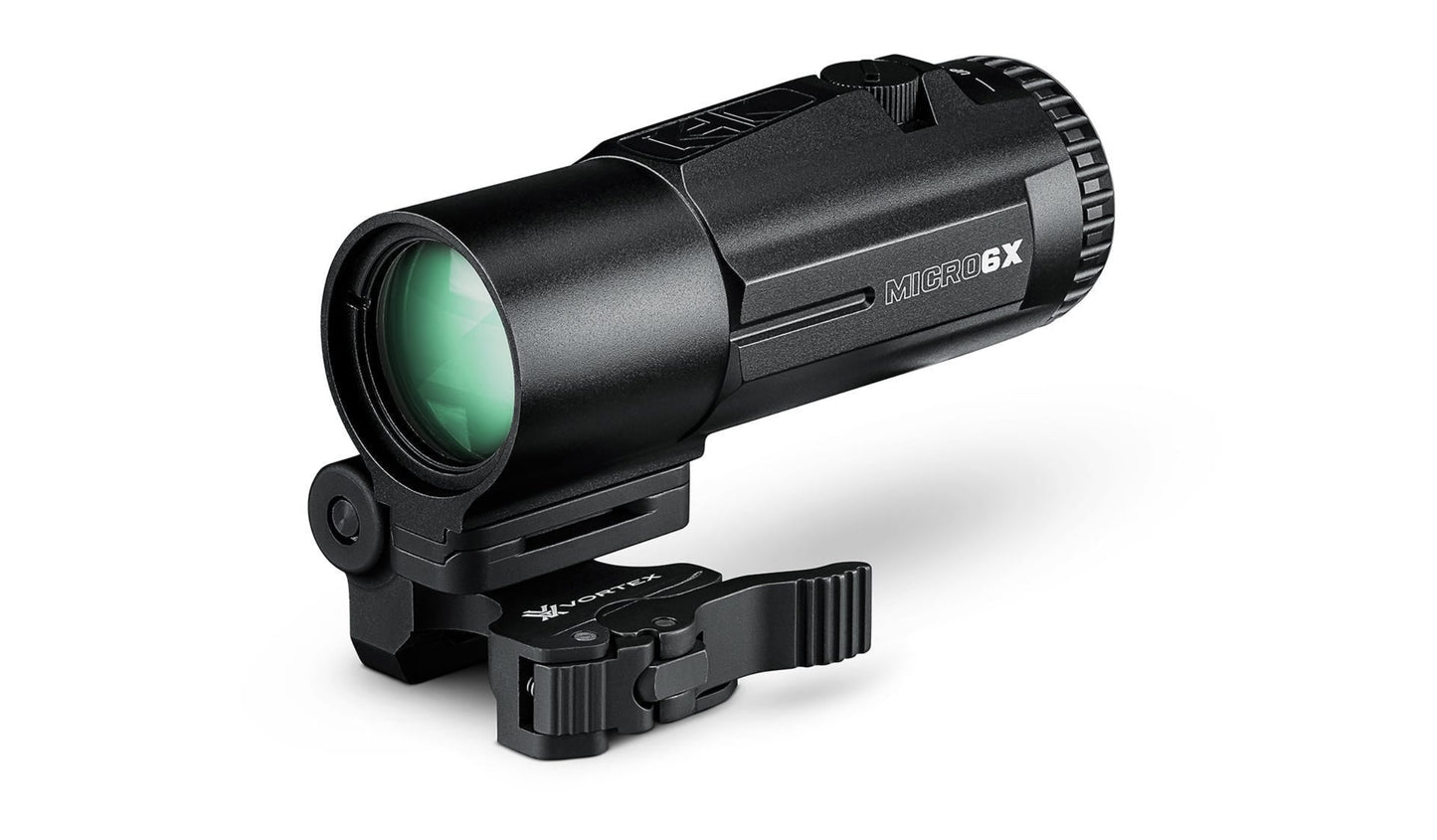 Vortex Optics Micro 6X Magnifier with Quick-Release Flip Mount - V6XM