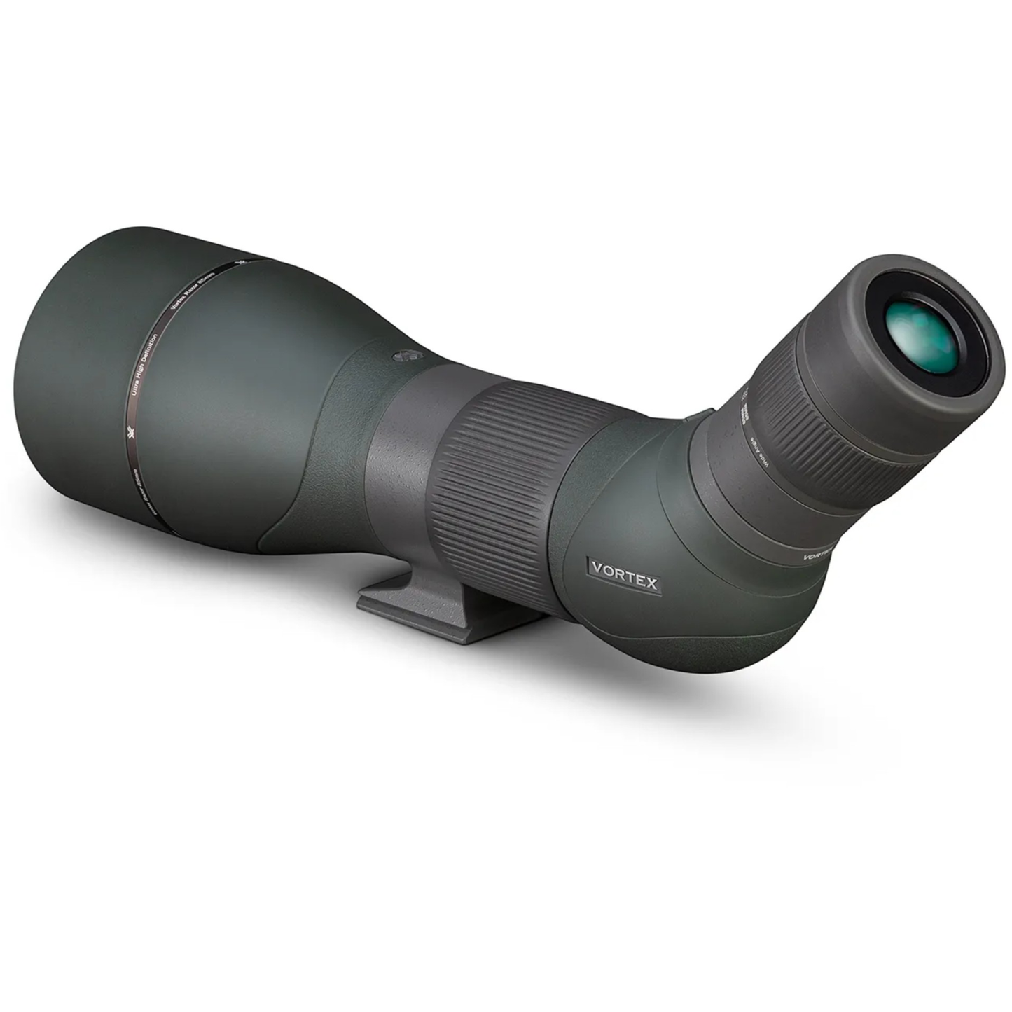 Vortex Optics Razor HD 27-60X85 (Angled) Spotting Scope RS-85A with Free Hat and Wearable4U Bundle - RS-85A_Hat-CD_LCP