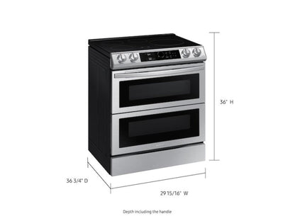 Samsung 6.3 cf Induction Slide-In w/ Flex Duo™, Smart Dial & Air Fry - NE63T8951SS-KT
