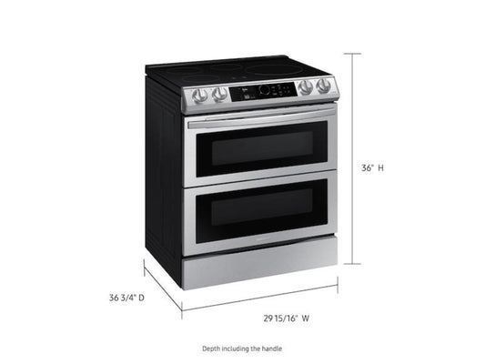 Samsung 6.3 cf Induction Slide-In w/ Flex Duo™, Smart Dial & Air Fry - NE63T8951SS-KT