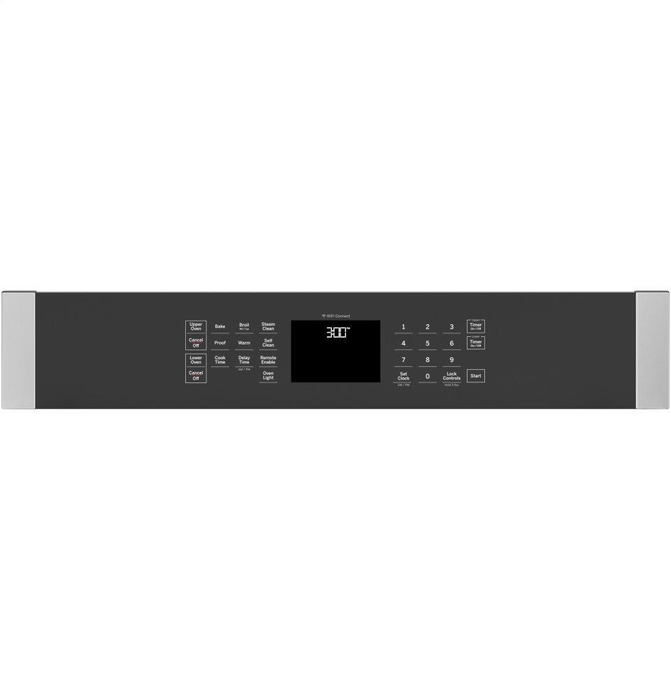 GE APPLIANCES JTD3000SNSS GE® 30" Smart Built-In Self-Clean Double Wall Oven with Never-Scrub Racks - JTD3000SNSS-KT