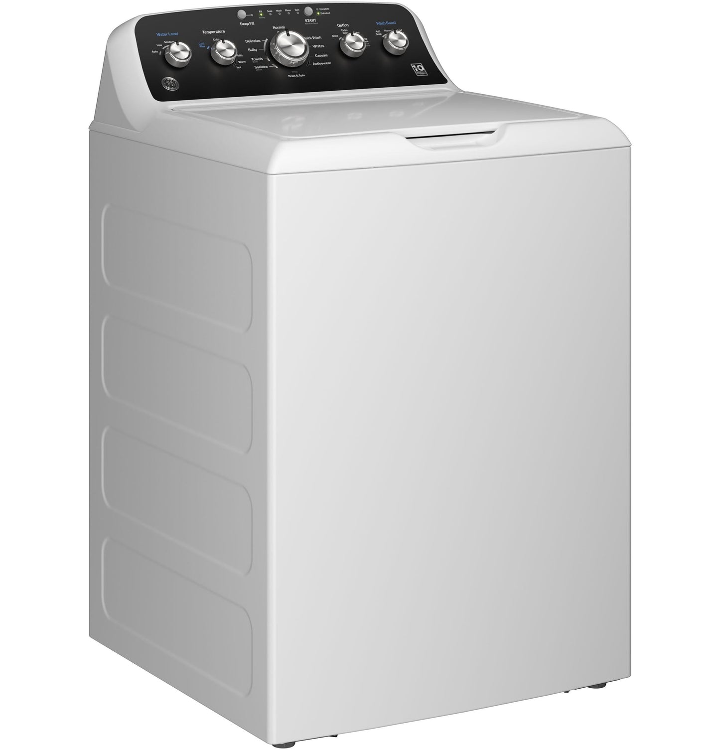 GE APPLIANCES GTW485ASWWB GE(R) 4.5 cu. ft. Capacity Washer with Stainless Steel&#x00A0;Basket, Cold&#x00A0;Plus and Wash Boost&#x200B; - GTW485ASWWB-KT