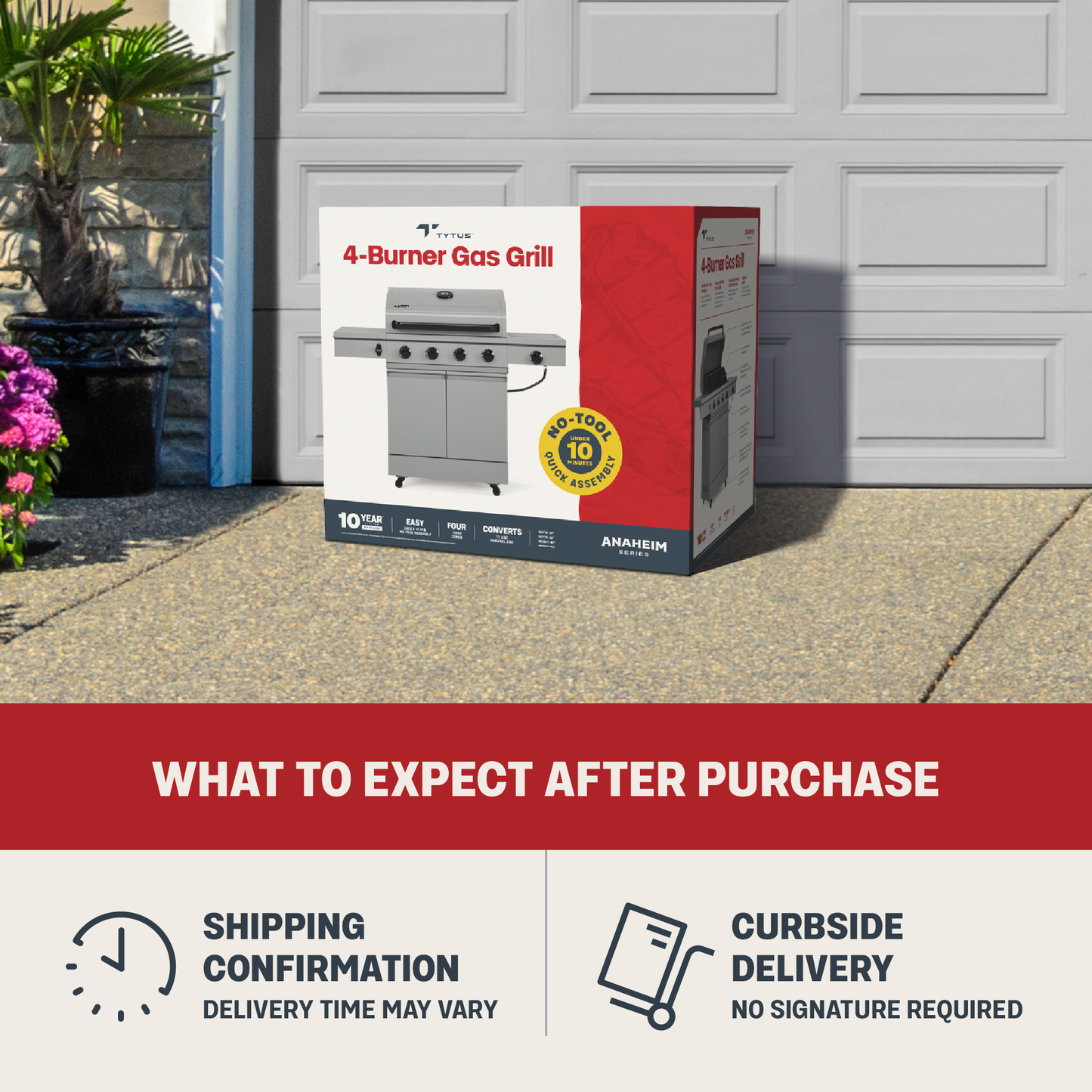 TYTUS Anaheim 4-Burner Gas Grill - TDT-011-GMOD