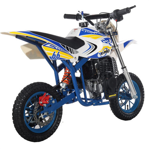 X-PRO Cyclone 40cc Mini Dirt Bike With Hand Pull Start! Chain Drive, Disc Brakes - DB-Z005-Red