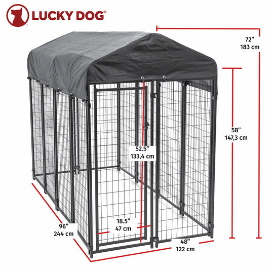Lucky Dog Uptown Large Welded Kennel Heavy Duty Dog Cage  - 166342