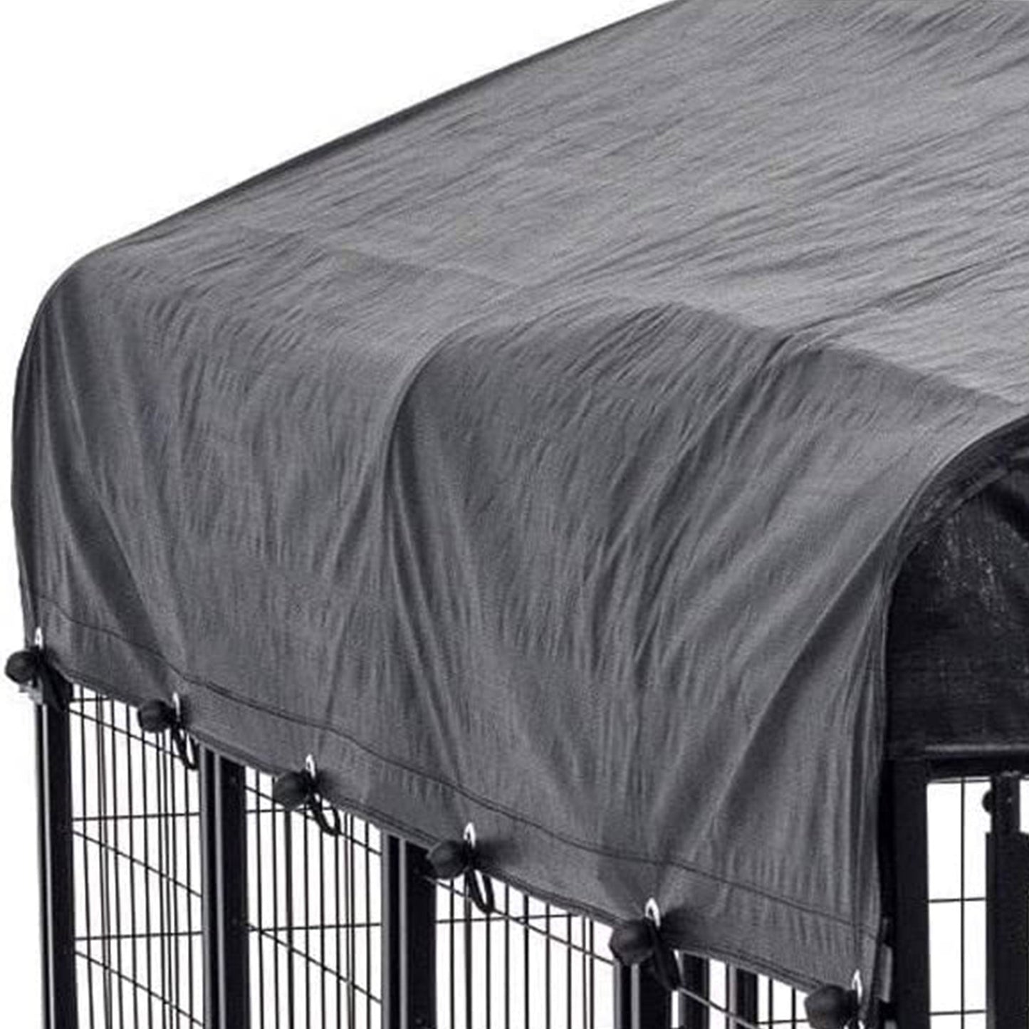 Lucky Dog Uptown Large Outdoor Covered Kennel Heavy Duty Dog Fence Pen (3 Pack) - 108456