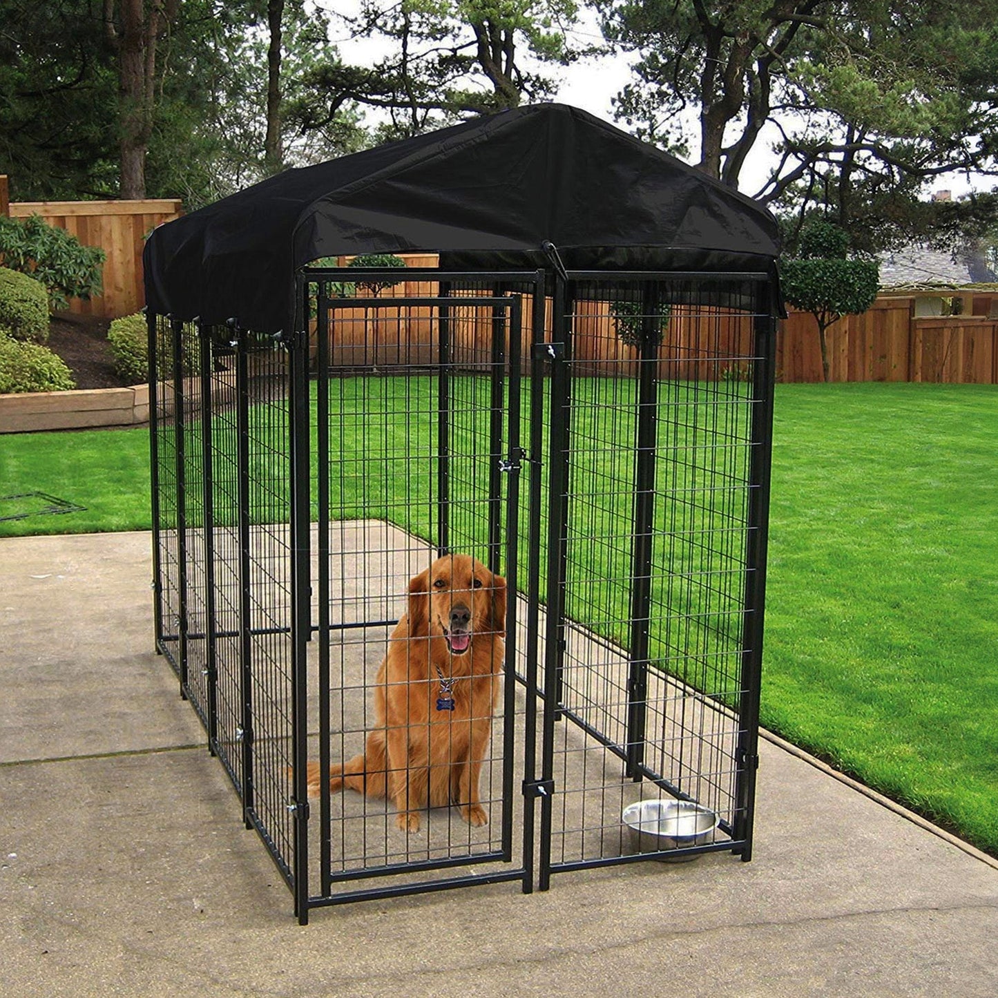 Lucky Dog Uptown Large Welded Kennel Heavy Duty Dog Cage Pen  - 93611