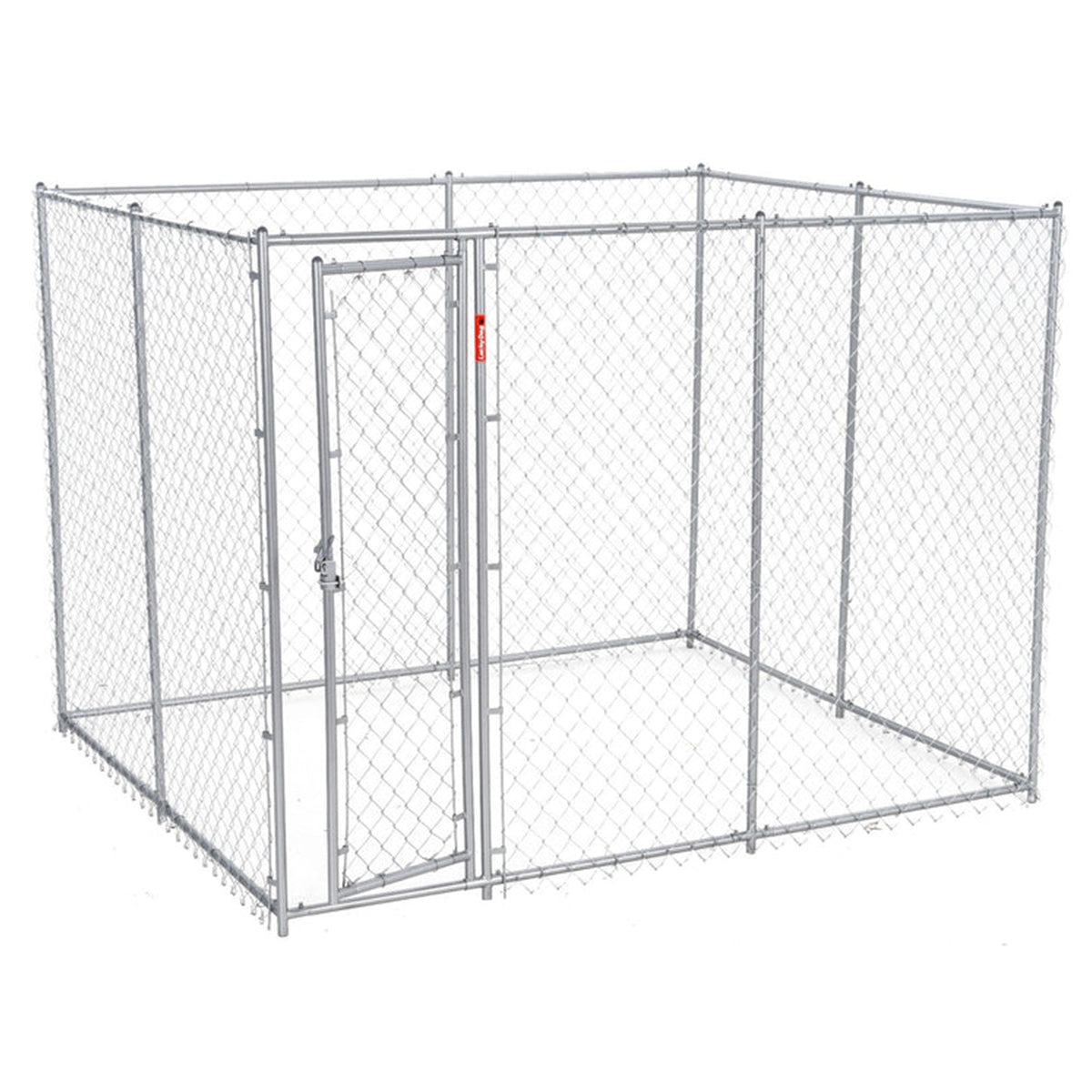 Lucky Dog Adjustable 10' x 10' x 6' Heavy Duty Chain Link Dog Kennel Enclosure - 90553