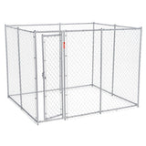 Lucky Dog Adjustable 10' x 10' x 6' Heavy Duty Chain Link Dog Kennel Enclosure - 90553