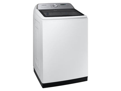 SAMSUNG 5.4 cu. ft. Smart Top Load Washer with Pet Care Solution and Super Speed Wash in White - WA54CG7150AW-KT