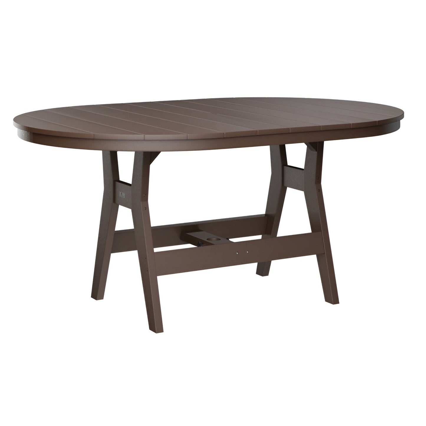 Berlin Gardens Harbor 44" x 64" Oblong Table - Dining Height- HOT4464DBK