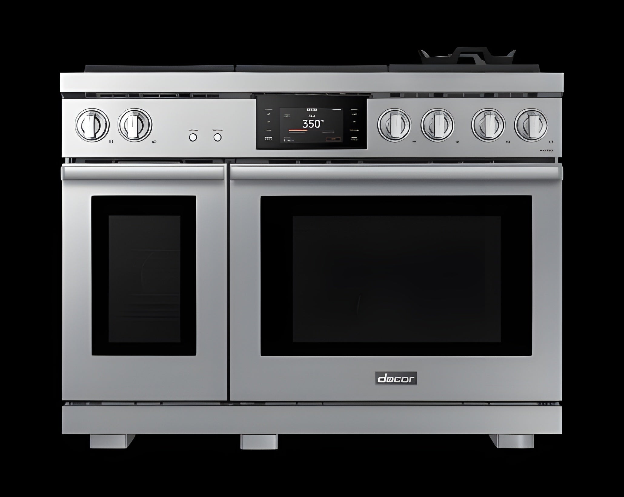 DACOR 48" Dual-Fuel Range, Silver Stainless, Natural Gas/Liquid Propane - DOP48T960DS-KT