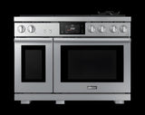 DACOR 48" Dual-Fuel Range, Silver Stainless, Natural Gas/Liquid Propane - DOP48T960DS-KT