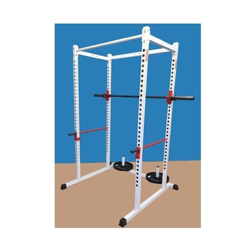 New York Barbells Power Squat Cage with Two Pull Up Bars & Band Holders - H-92563-W