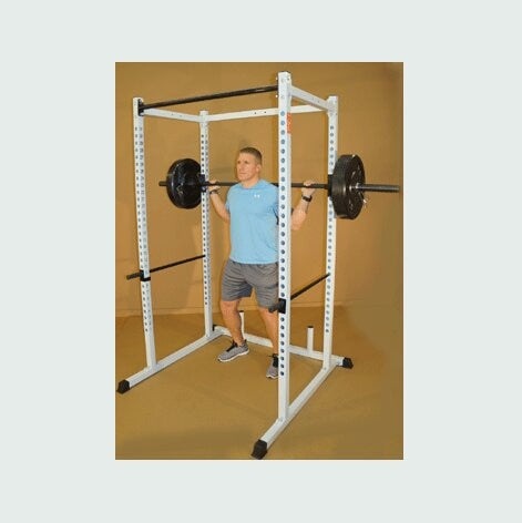 New York Barbells Power Squat Cage with Two Pull Up Bars & Band Holders - H-92563-W