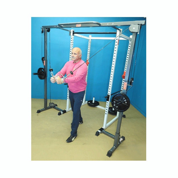 New York Barbells Power Rack with Crossover Attachment - H-92563W