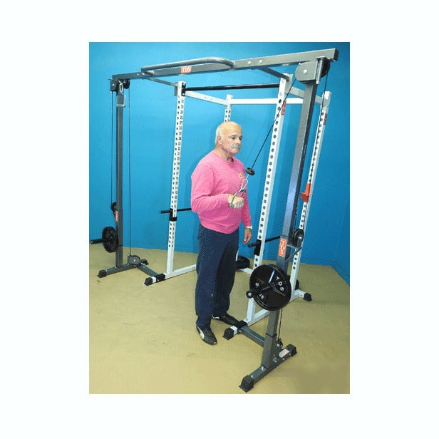 New York Barbells Power Rack with Crossover Attachment - H-92563W