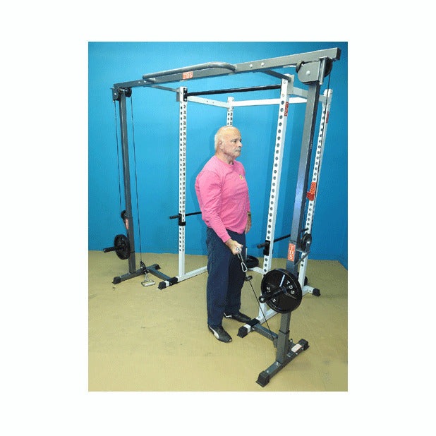 New York Barbells Power Rack with Crossover Attachment - H-92563W