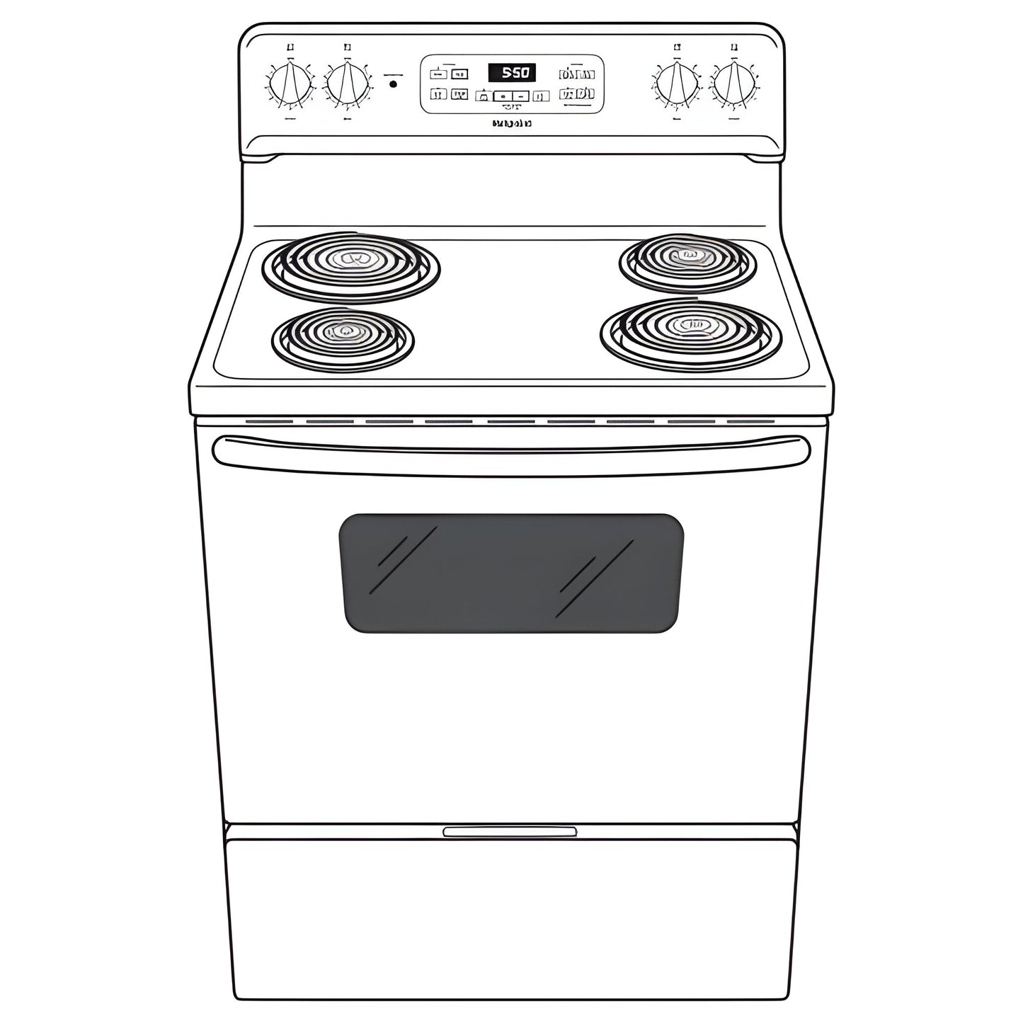 HOTPOINT 30" Free-Standing Standard Clean Electric Range - RBS360DMBB-KT