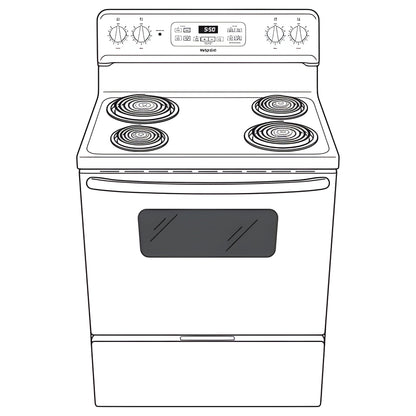 HOTPOINT 30" Free-Standing Standard Clean Electric Range - RBS360DMBB-KT