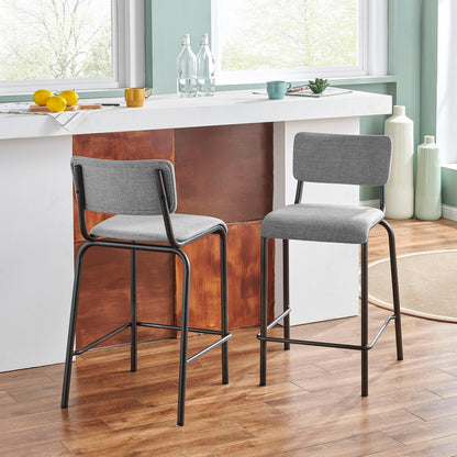 New Pacific Direct Lehman Fabric Counter Stool, (Set of 4) -  9300099-530