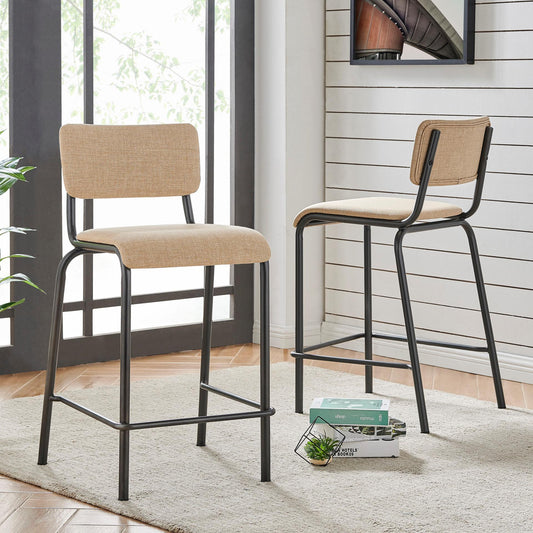 New Pacific Direct Lehman Fabric Counter Stool, (Set of 4)  - 9300099-532