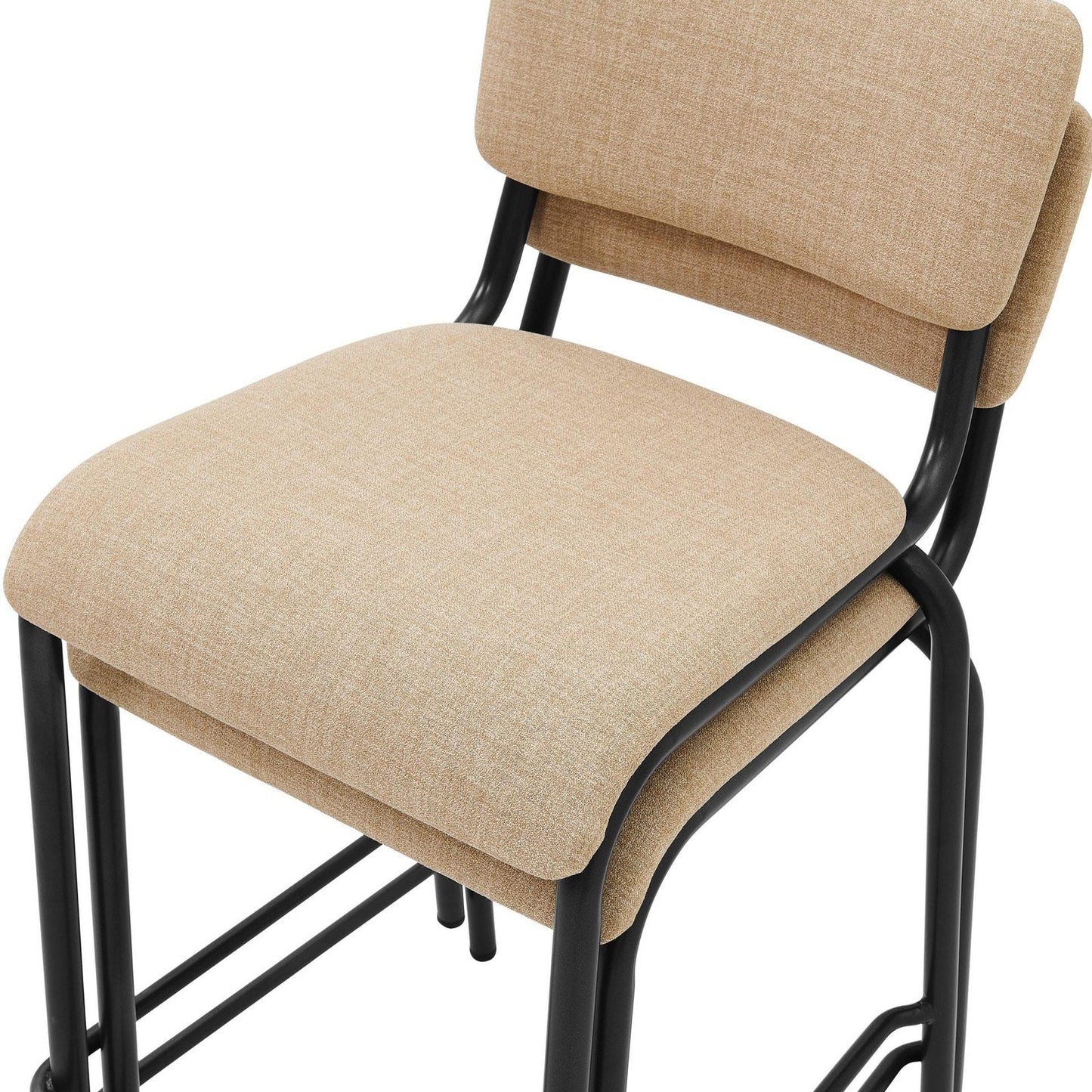 New Pacific Direct Lehman Fabric Counter Stool, (Set of 4)  - 9300099-532