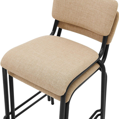 New Pacific Direct Lehman Fabric Counter Stool, (Set of 4)  - 9300099-532