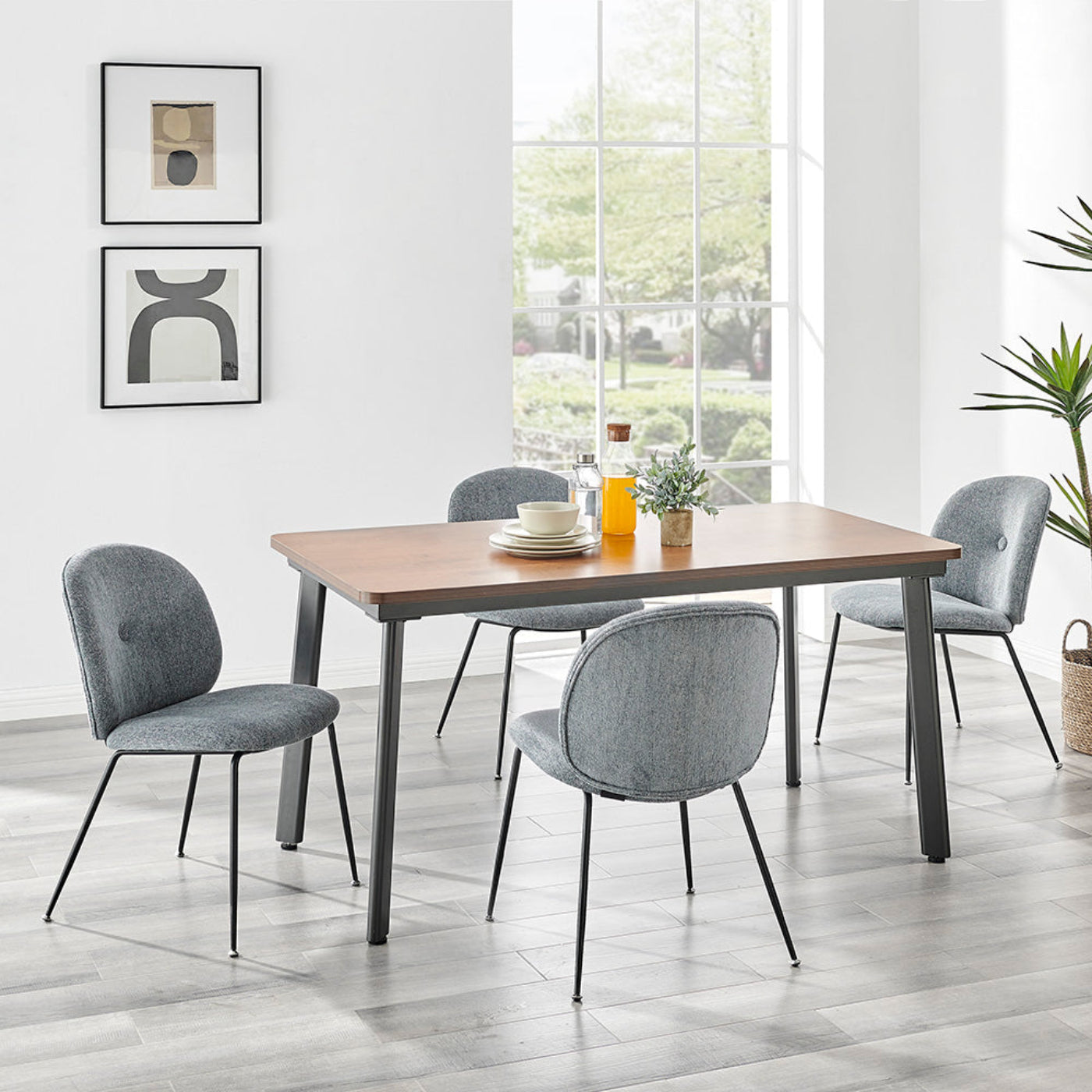 New Pacific Direct Nisha Fabric Dining Side Chair, (Set of 2) 9300144-599 - 9300144-599