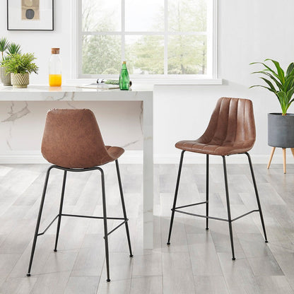 New Pacific Direct Robert PU Counter Stool, (Set of 4) 9300154-595 - 9300154-595