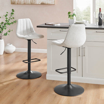 New Pacific Direct Robert Fabric Gaslift Swivel Bar Stool, (Set of 2) -  9300155-589