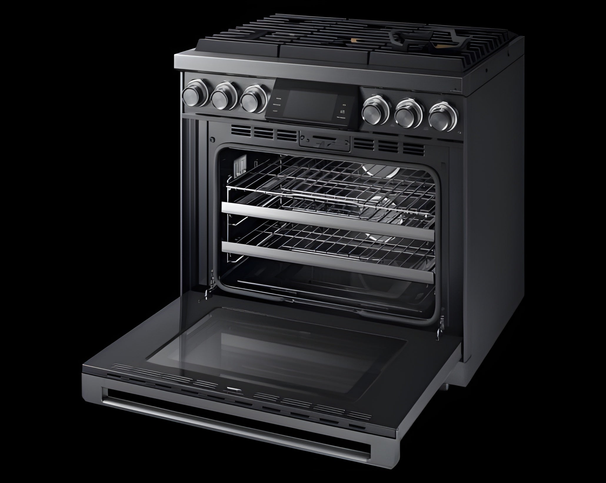 DACOR 36" Pro Gas Range, Graphite Stainless Steel, Natural Gas - DOP36M96GLM-KT