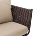 Barton 4 Piece Bistro Sofa Set w/Cushions Coffee Table Outdoor Patio Wicker 93507