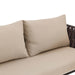 Barton 4 Piece Bistro Sofa Set w/Cushions Coffee Table Outdoor Patio Wicker 93507