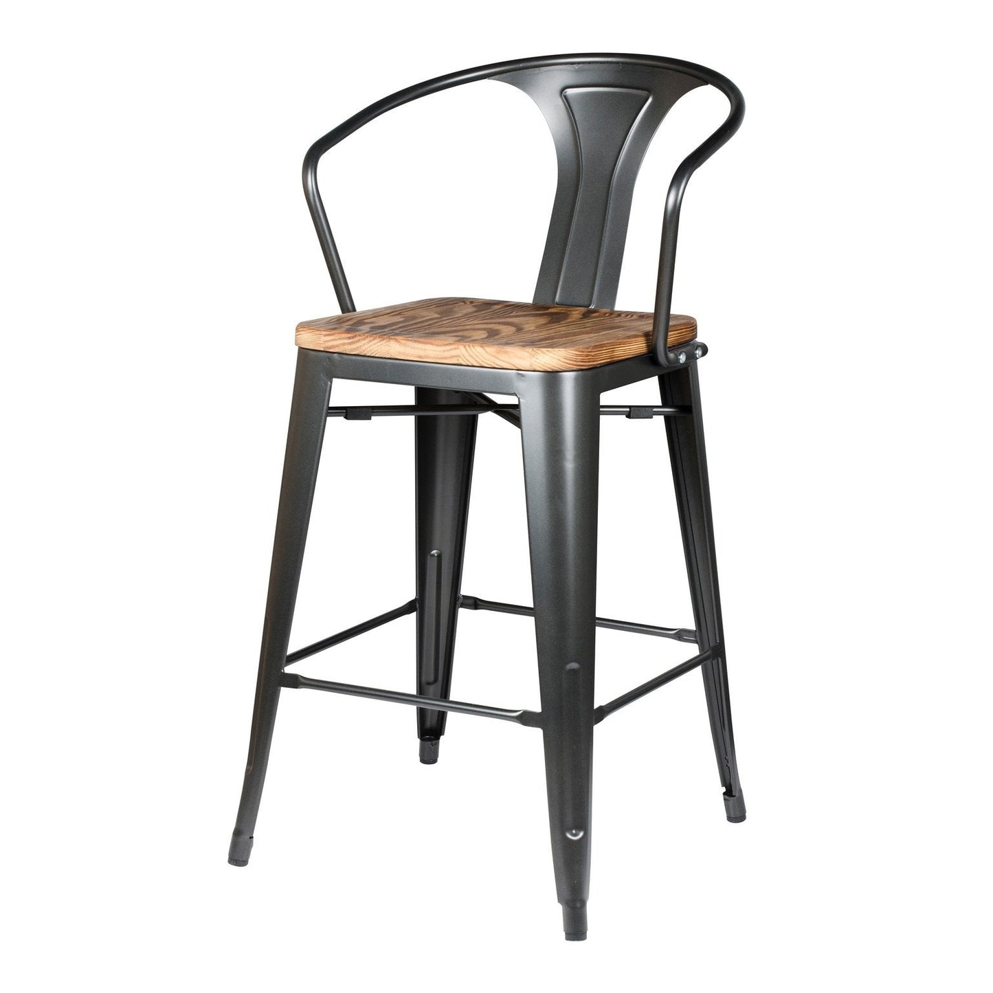 New Pacific Direct Metropolis Metal Counter Stool, (Set of 4)  - 938541-GM
