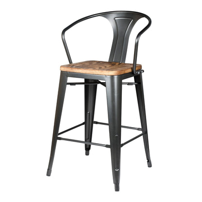 New Pacific Direct Metropolis Metal Counter Stool, (Set of 4)  - 938541-GM